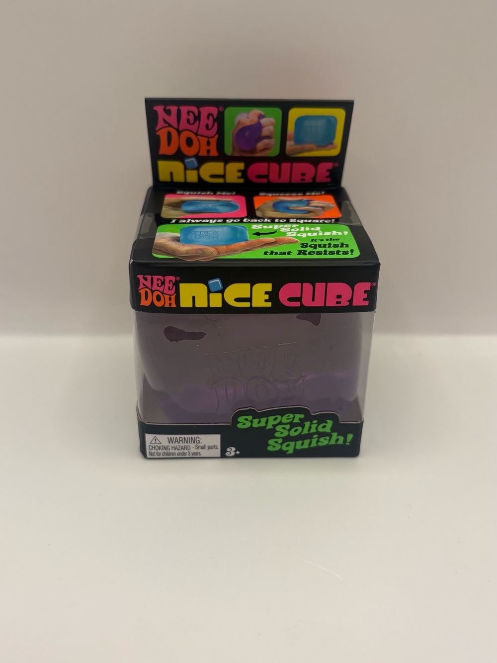 NeeDoh Nice Cube Super Solid Squish - Purple